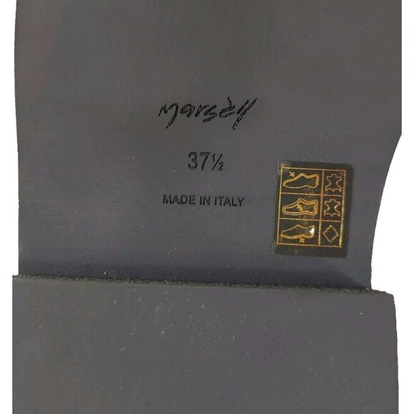 Marsell Zuccone Tronchetto Elast Chelsea Beatle Boots 37.5 7.5 Womens Gray New - Picture 8 of 15